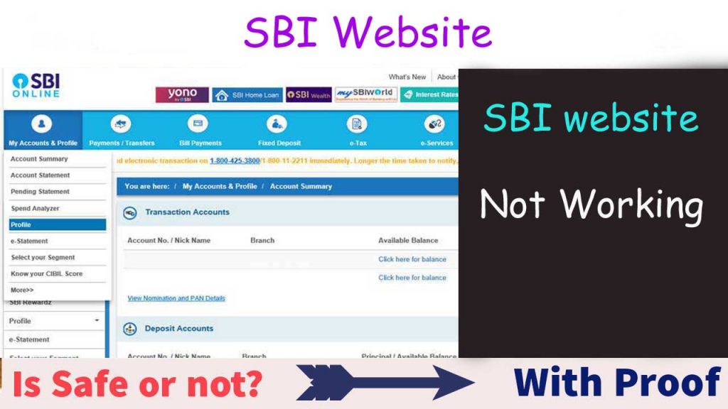 SBI Site Nahi Chal Rhi Hai