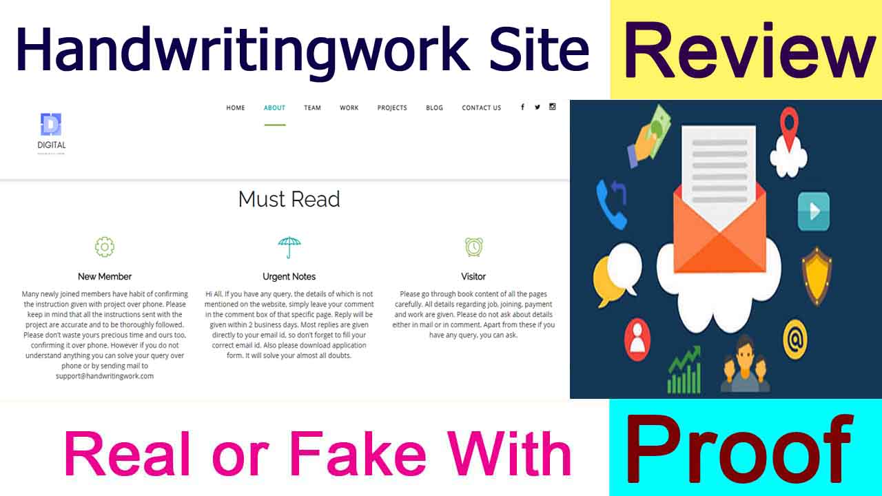 Handwritingwork Site Review