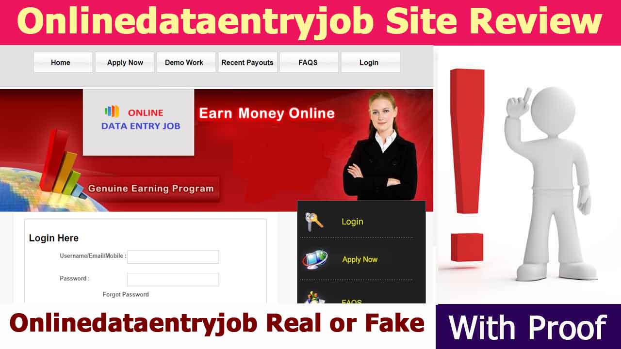 Onlinedataentryjob Website Scam or Legit