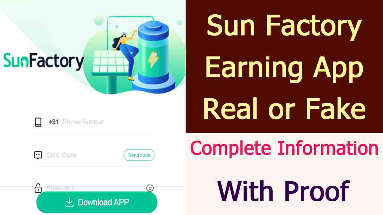 SunFactory Earning App